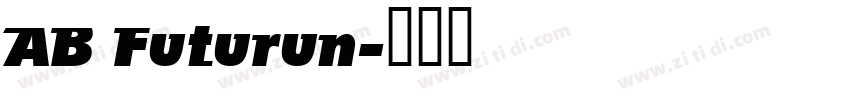 AB Futurun字体转换
